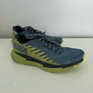 Hoka Torrent 3 Men's Blue and Yellow Running Shoes